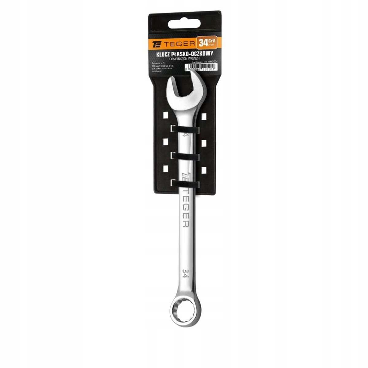 Ringsleutel 34mm CRV TEGER - Professioneel Gereedschap