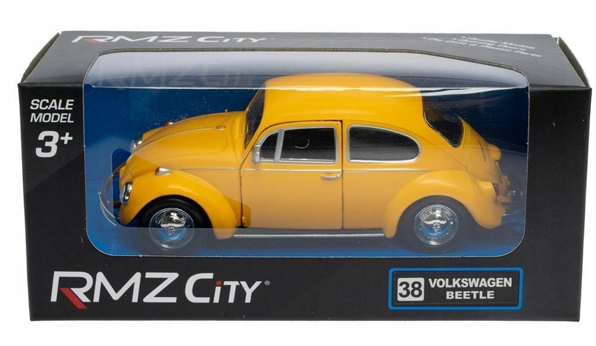 RMZ Volkswagen Kever 1967 Geel - Metalen Modelauto