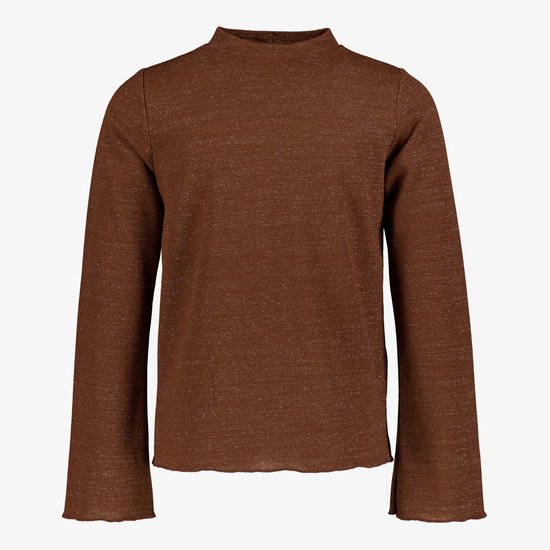Haut à manches longues pour fille TwoDay à paillettes marron - Taille 134/140