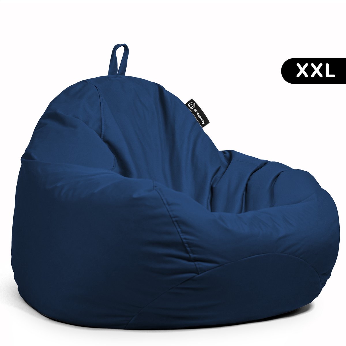 Casacomfy Pear XXL - Complete Grote Zitzak Volwassenen - Binnen & Buiten - Waterafstotend - Donker Blauw