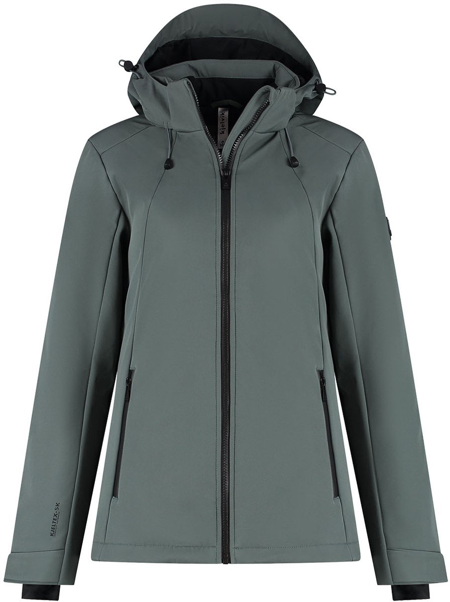 Kjelvik Karlijn Dames Outdoorjas Groen