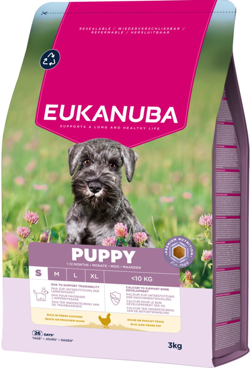 Eukanuba Life Care Dog Puppy Small Hondenvoer Chicken 3 kg
