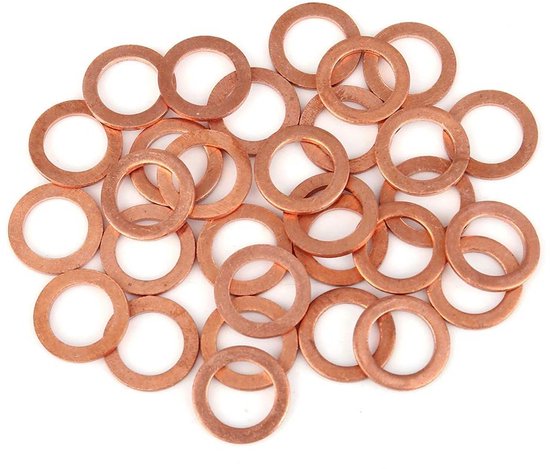 Koperen sluitringen M10 (10 x 14 x 1,00 mm) PRO-SERIES