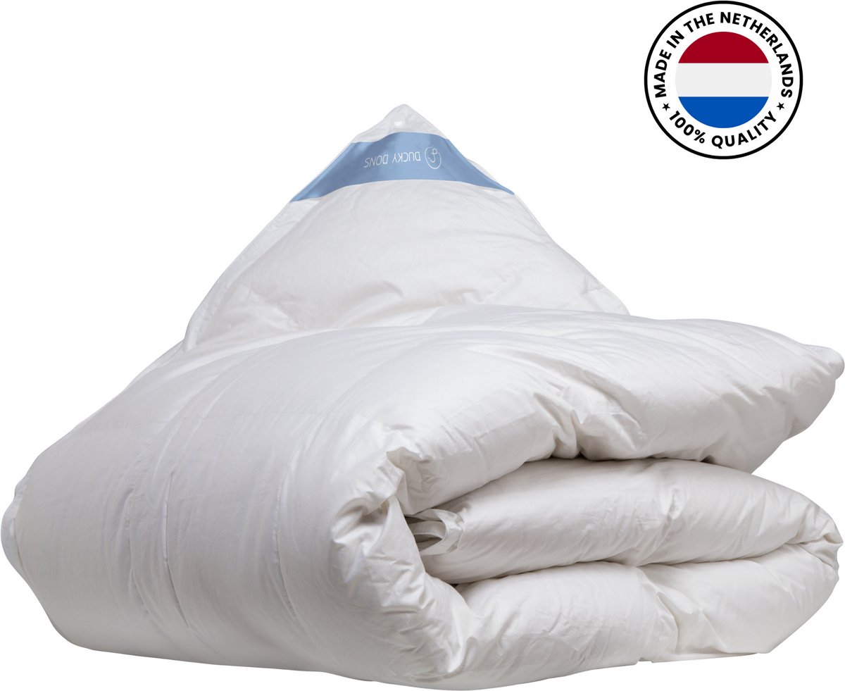 Ducky Dons Avondrood Dekbed - Donzen Dekbed 200x200 - 4 Seizoenen Dekbed - 90% Ganzendons - Zomerdekbed & Winterdekbed