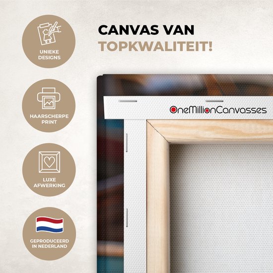 Tableau sur toile 180x120 cm - Décoration murale Bateau - Water - Port - Bois - Maritime - Décoration murale salon - Décoration chambre - Accessoires de chambre - Peintures sur toile