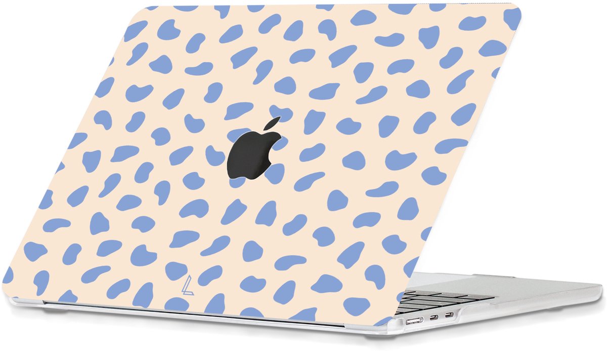 Lunso Geschikt voor MacBook Pro 14 inch (2021-2026) cover hoes - case - Azure Pebble