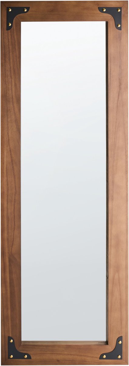 BELIANI BLOSVILLE - Wandspiegel - Bruin - Hout