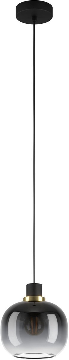 EGLO Oilella Hanglamp - E27 - 19 cm - Zwart/Geelkoper