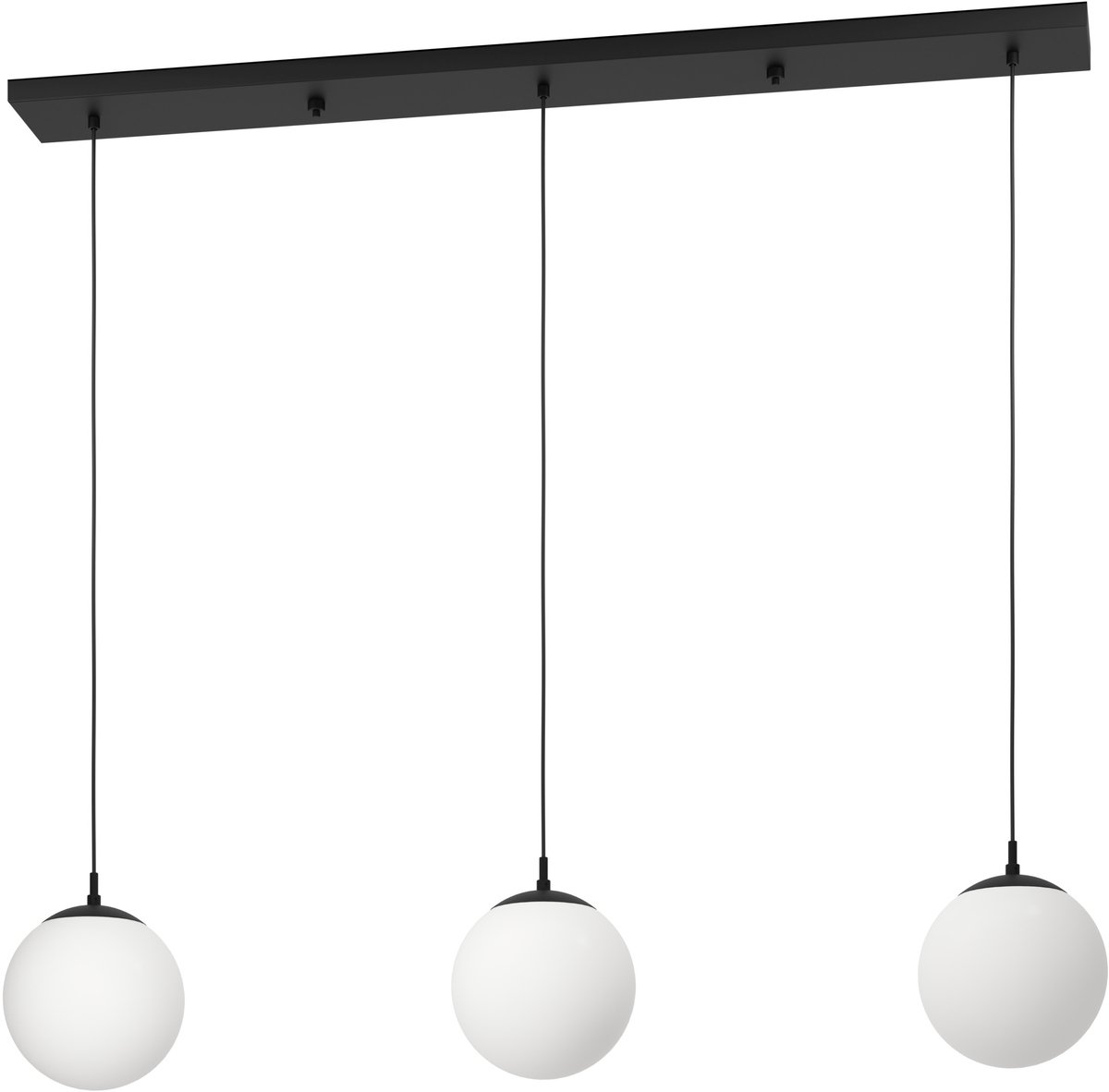 Eglo Rondo 3 Hanglamp - E27 - 121 Cm - Zwart/wit