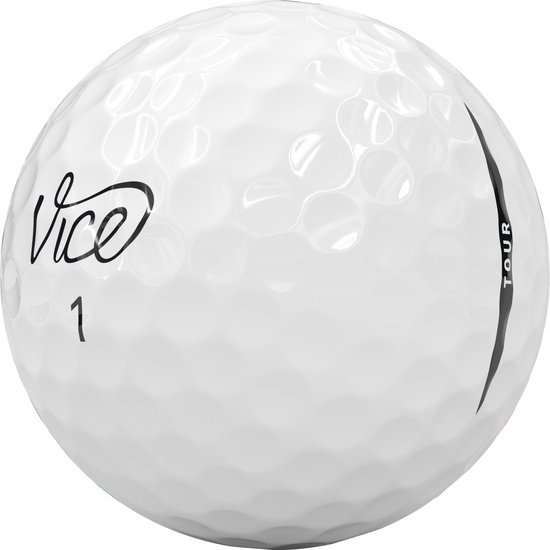 Vice Golf Tour - 12 Golfballen - Wit - 3-delige Surlyn® Constructie – Golf Accessoire — afbeelding 3