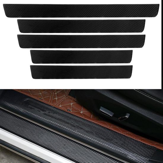 4 Stuks Auto Dorpel Beschermer voor Dacia Bigster SUV 2025, Universele Zelfklevende Drempel Beschermende, Anti Kras Auto Deur Rand Bewakers,Silver brushed