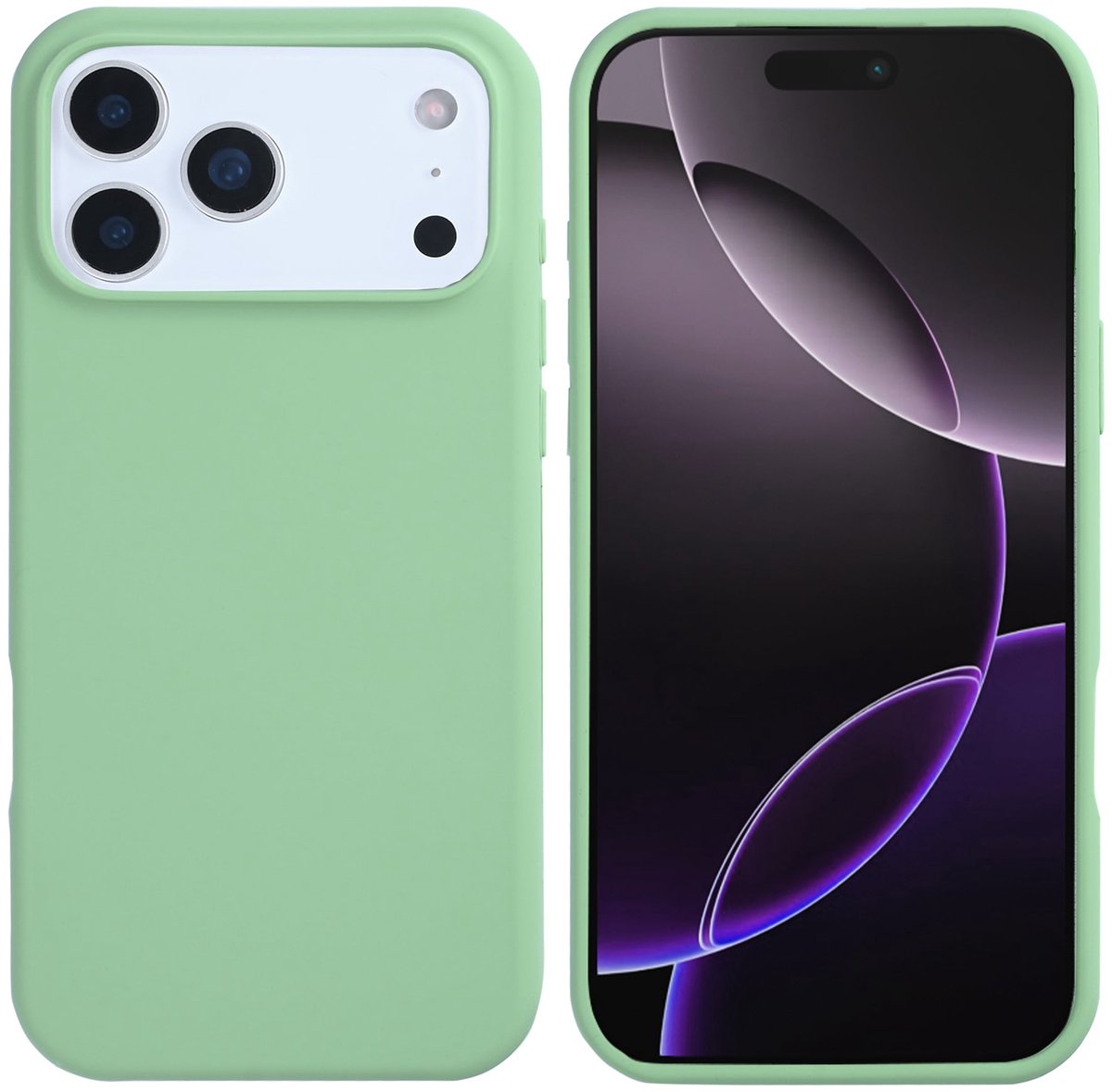 Rixus Soft TPU Phone Case With MagSafe For iPhone 17 Pro Matcha