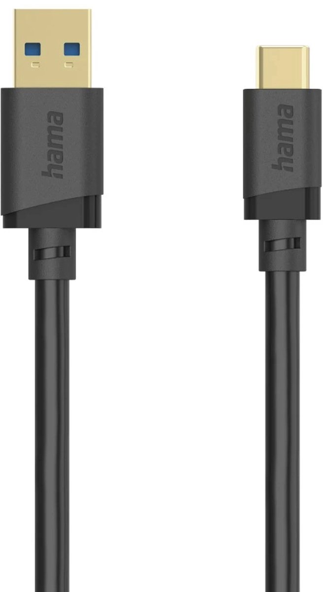 Hama 00202006 USB-kabel USB 3.2 Gen 1 (3.1 Gen 1) 1,5 m USB A USB C 5 Gbit/s Zwart