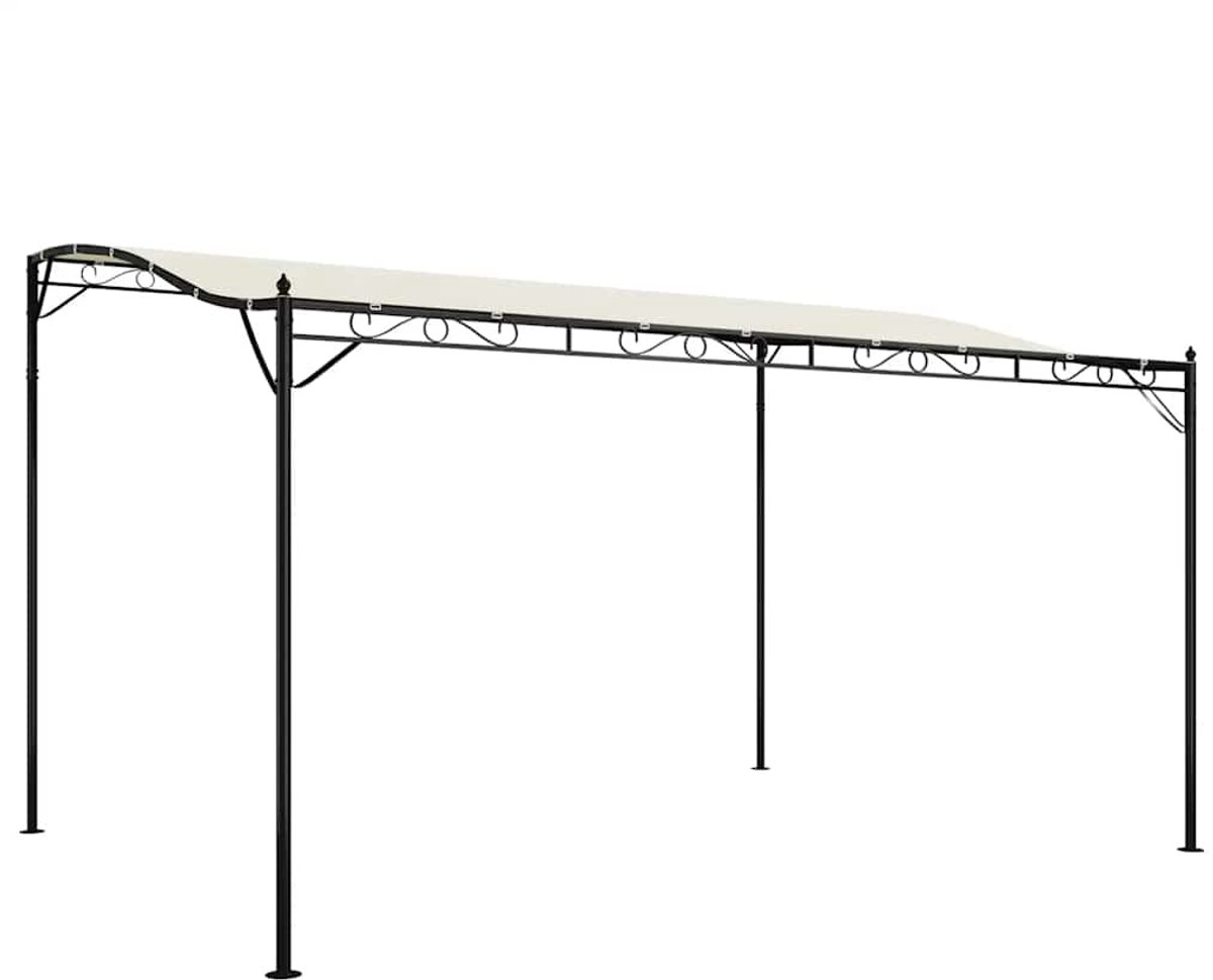 vidaXL-Luifel-4x3-m-180-g/m²-stof-en-staal-crèmekleurig