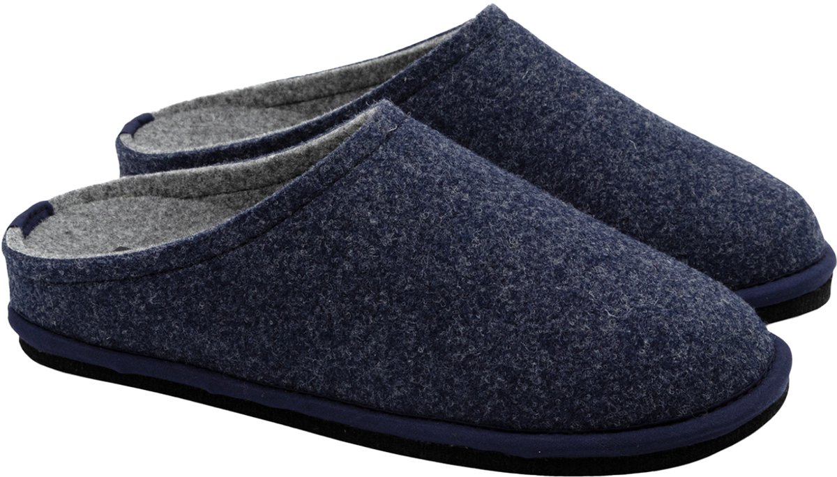 Löwenweiss Hausschuhe Easy Bicolor 6800BC Blue-Grey-46