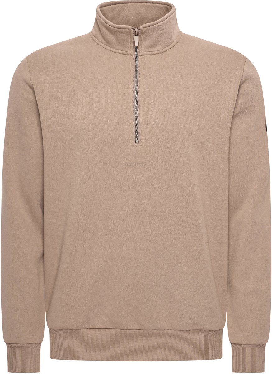 Mario Russo Basic Sweater Half Zip - Trui Heren - Sweater Heren - Coltrui Heren - Half Zip Heren - Fungi