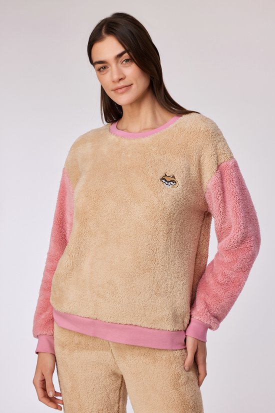 Pull et pantalon unisexe Woody beige - taille L