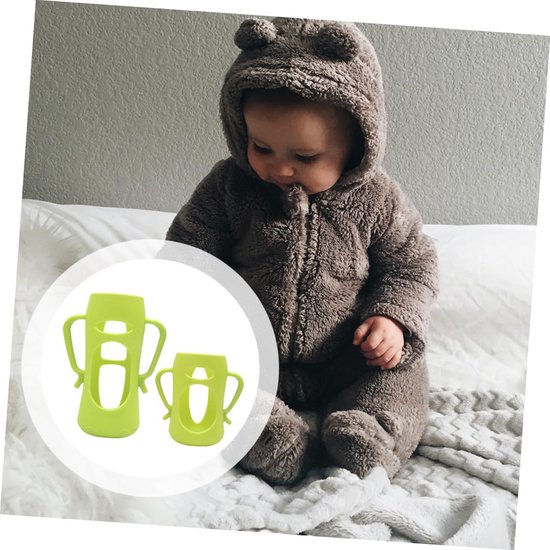 2 Pcs Baby Bottle Anti-Drop Cover - Baby Glass Bottles - Silicone Infants - Newborn Bottles - Portable Baby Bottle Cover - Accessoires — afbeelding 5