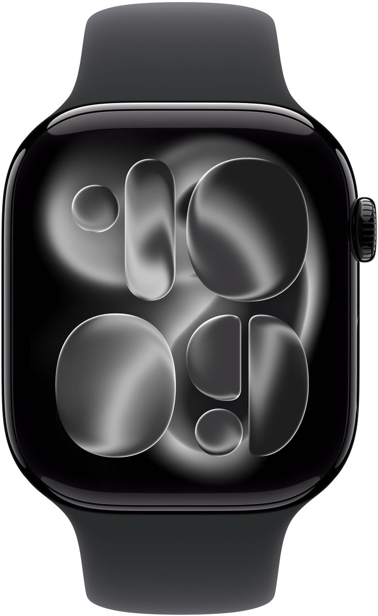Apple Watch Series 11 gps + Cellular - 46mm Aluminium Case Black Sport Band M/l Smartwatch Space Grey