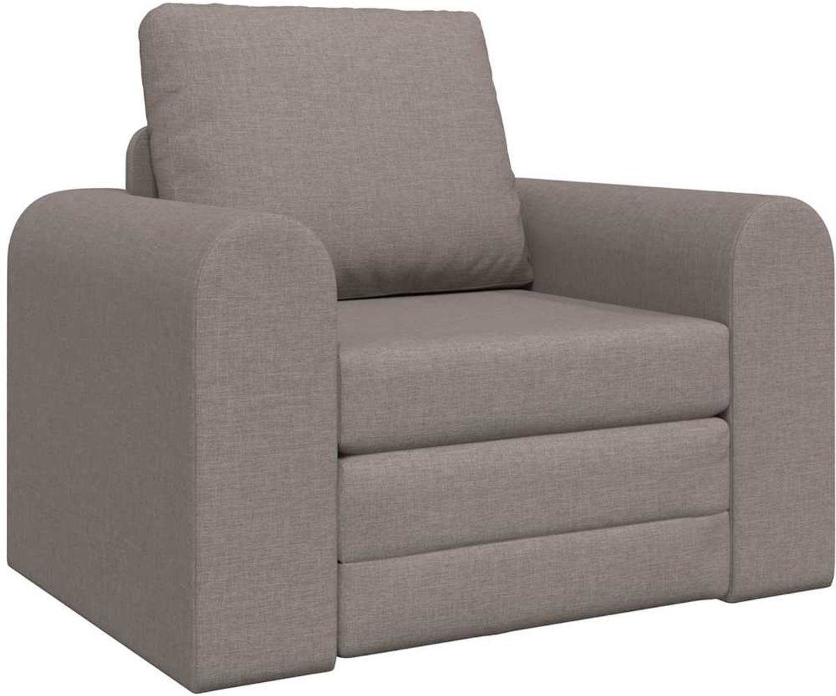 Slaapstoel - Uitklapbaar - Slaapbank - Logeerbed - Zetelbed - Slaapfauteuil - Vouwbed - 1 persoons - Zeer comfortabel - Taupe