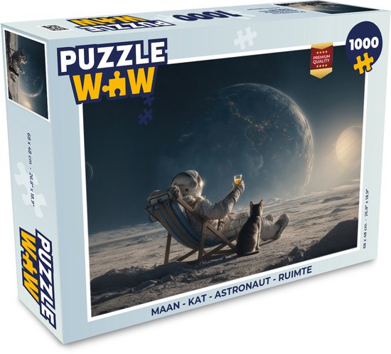 Maan - Kat - Astronaut - Ruimte