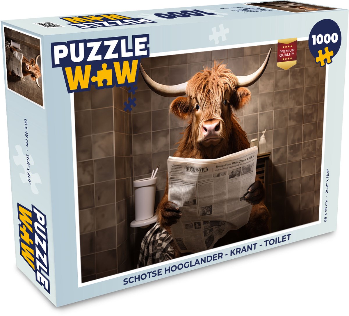 Schotse hooglander - Krant - Toilet
