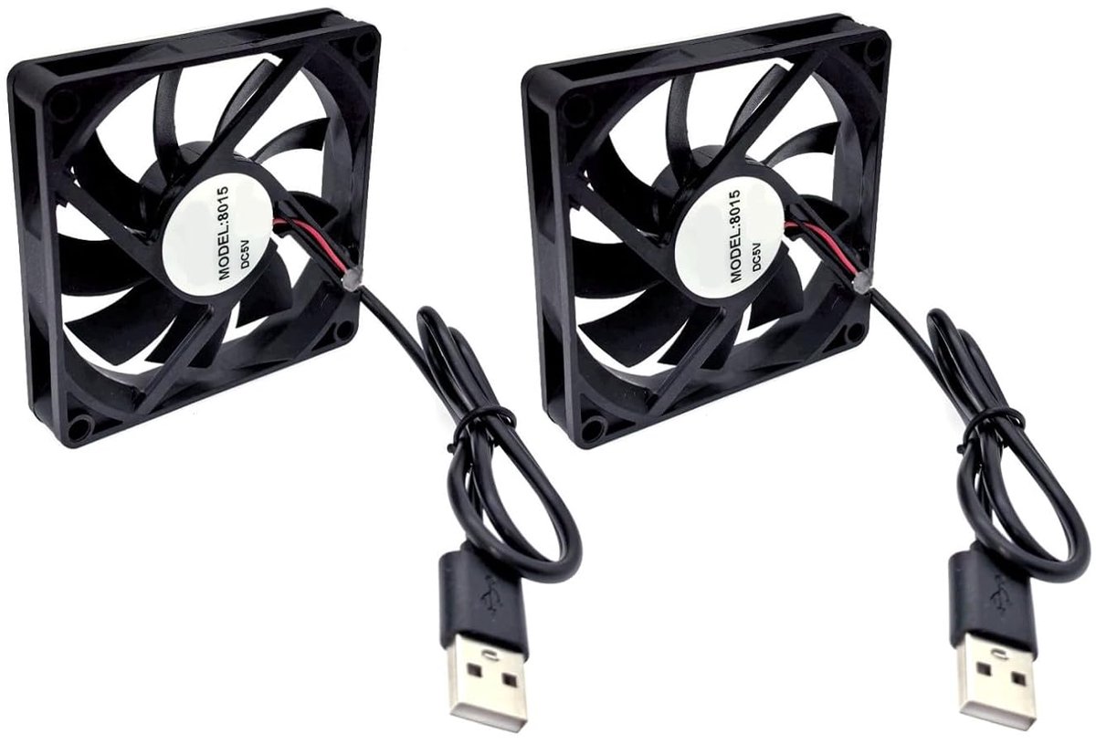 Mini Ventilator USB 80mm - Zachte Koeling voor Diverse Toepassingen