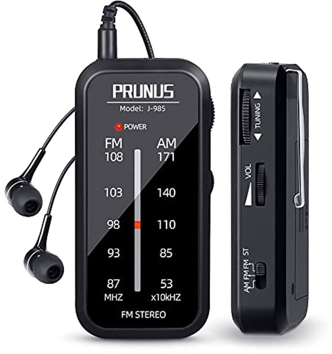 Draagbare Mini Radio AM/FM Ontvanger voor Wandelingen en Joggen