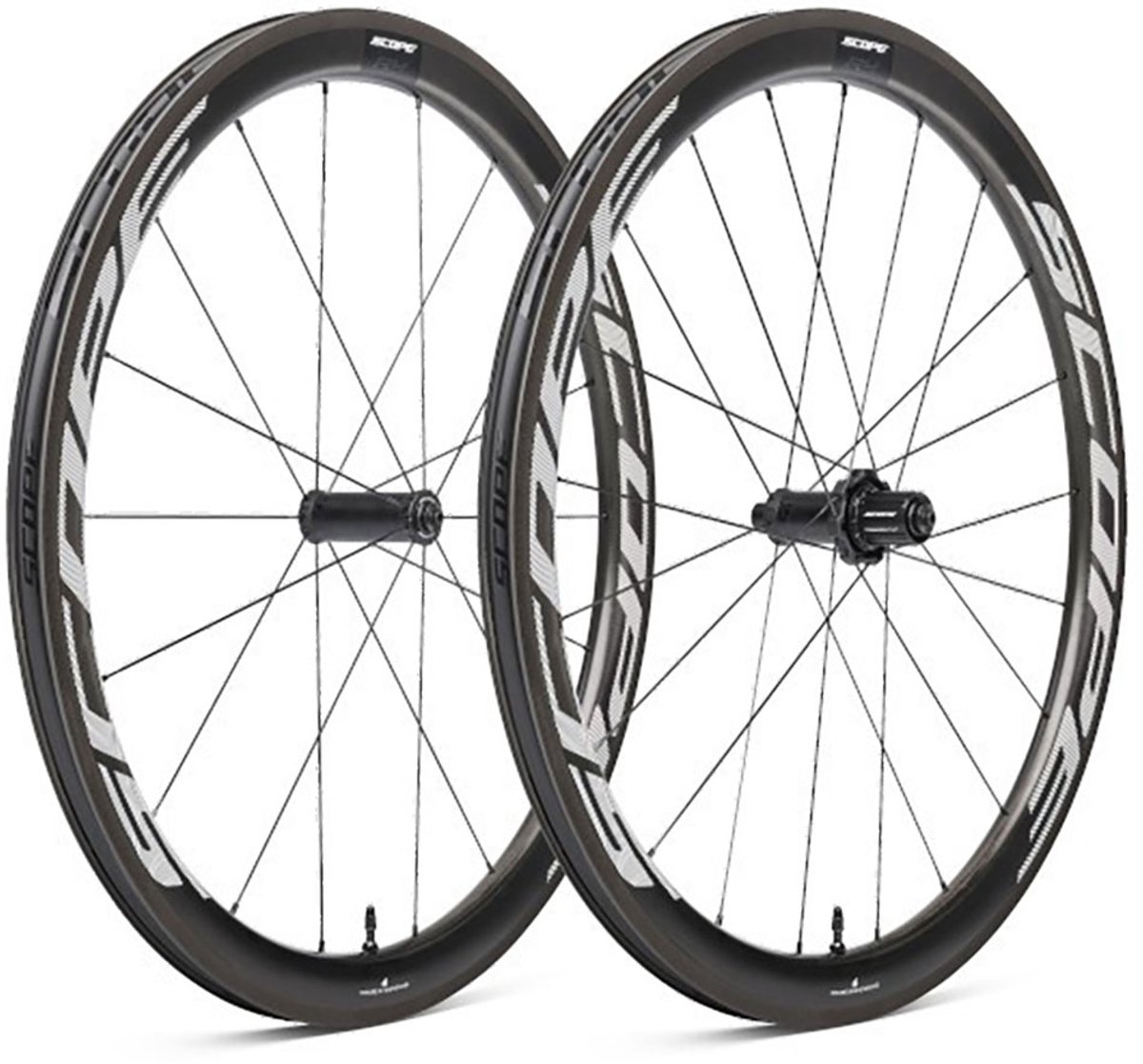 Scope R4 Qr Tubeless Racefiets Wielset Zilver 9 x 100/9 x 130 mm / Shimano/Sram HG
