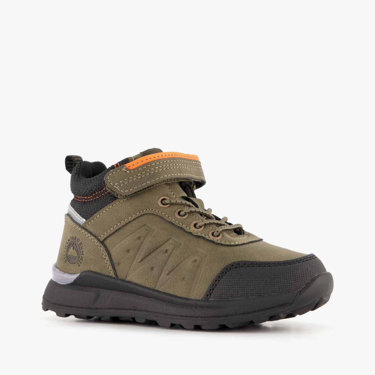 Blue Box hoge sneakers jongens zwart/groen - Maat 25 - Uitneembare zool