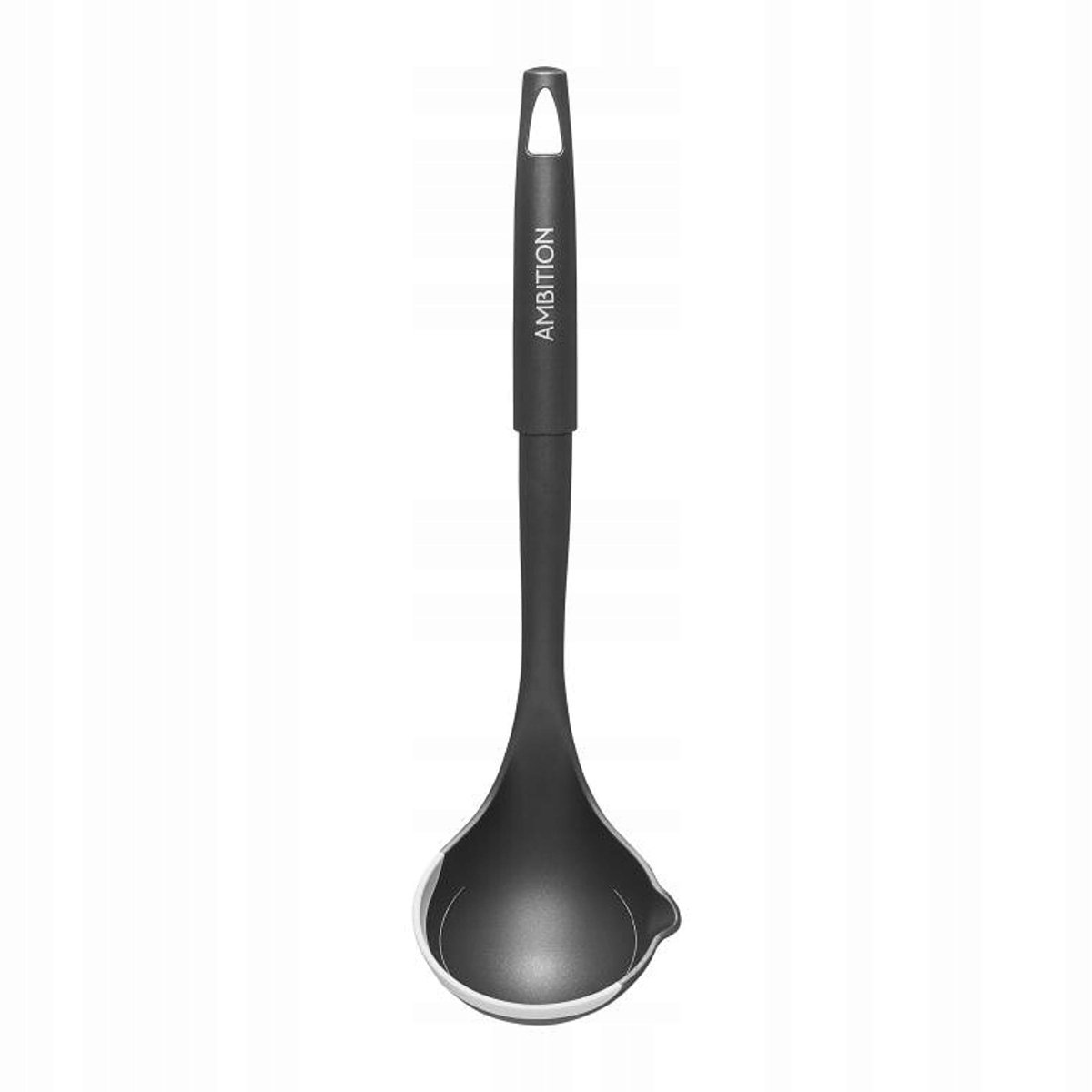 Ambition Varen Soeplepel - Nylon met Siliconen Rand, 34 cm