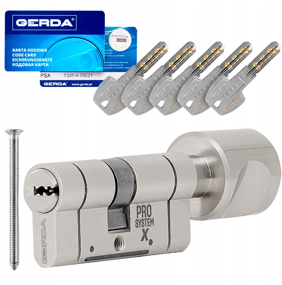 Gerda G40/45 PROsystem X Cilinder Nikkel - Veiligheidsklasse C