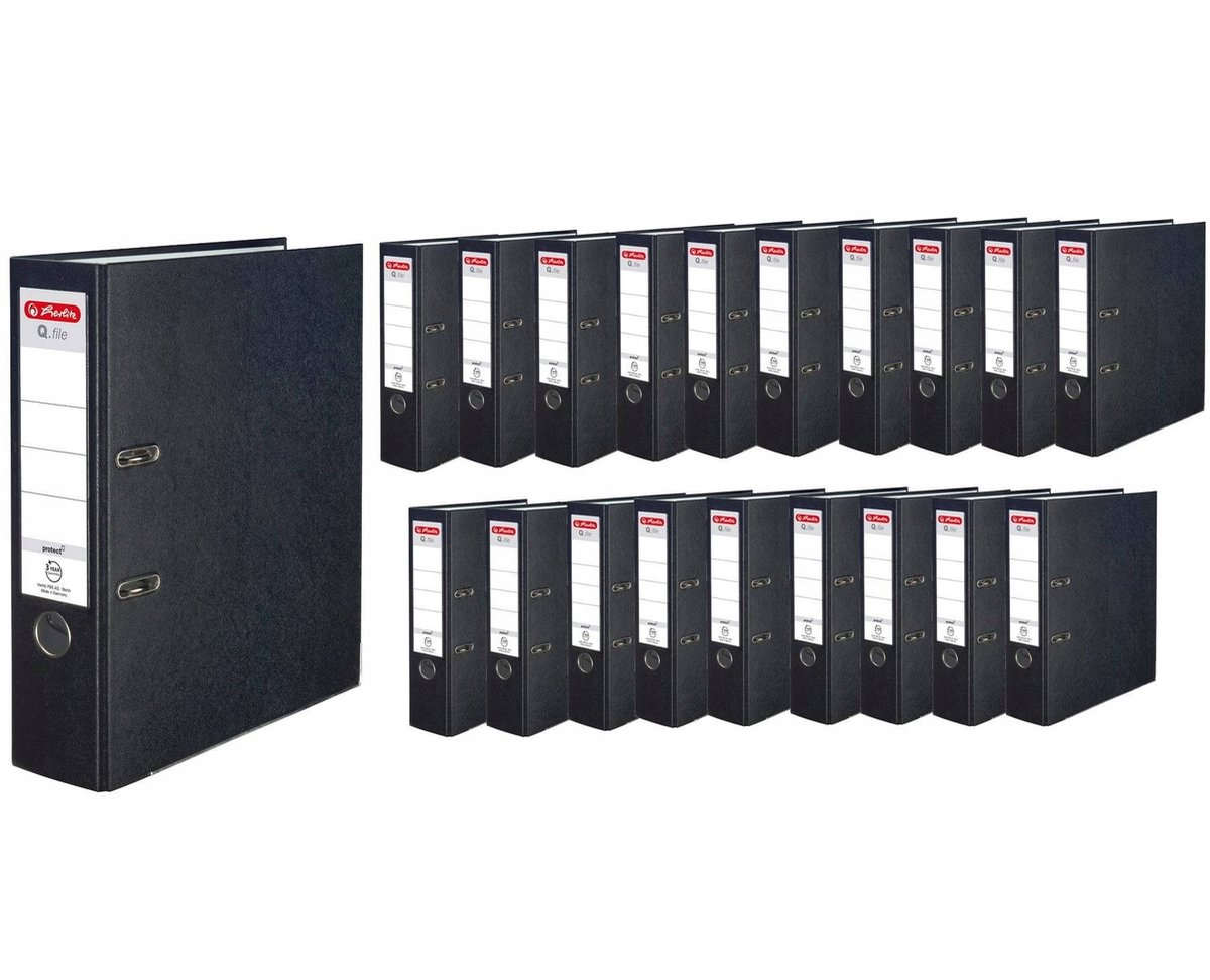Herlitz Binder A4 8cm Set van 20 Stuks Met Hefboom