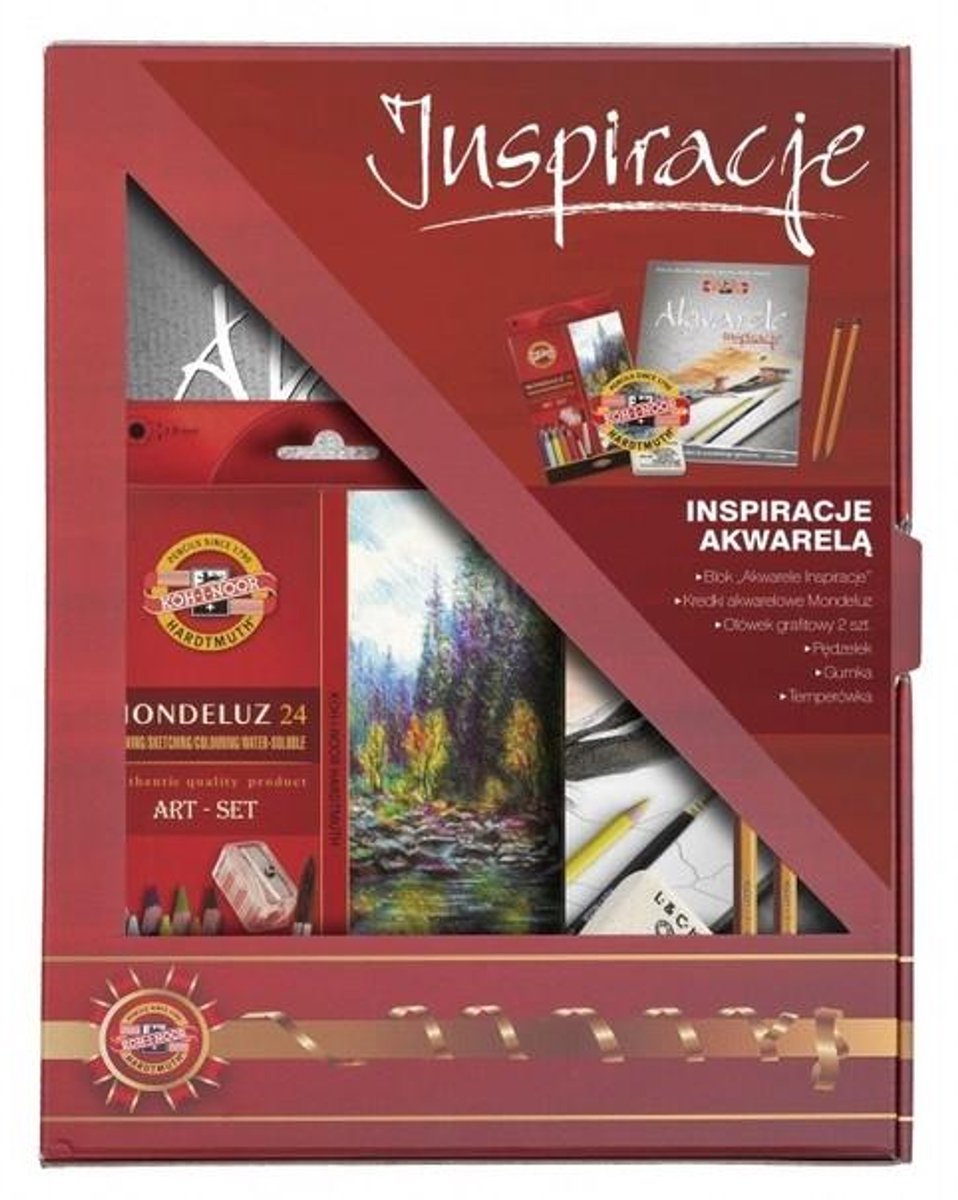 Koh-I-Noor Aquarel Inspiratie Set: Potloden, Gum & Tekenblok