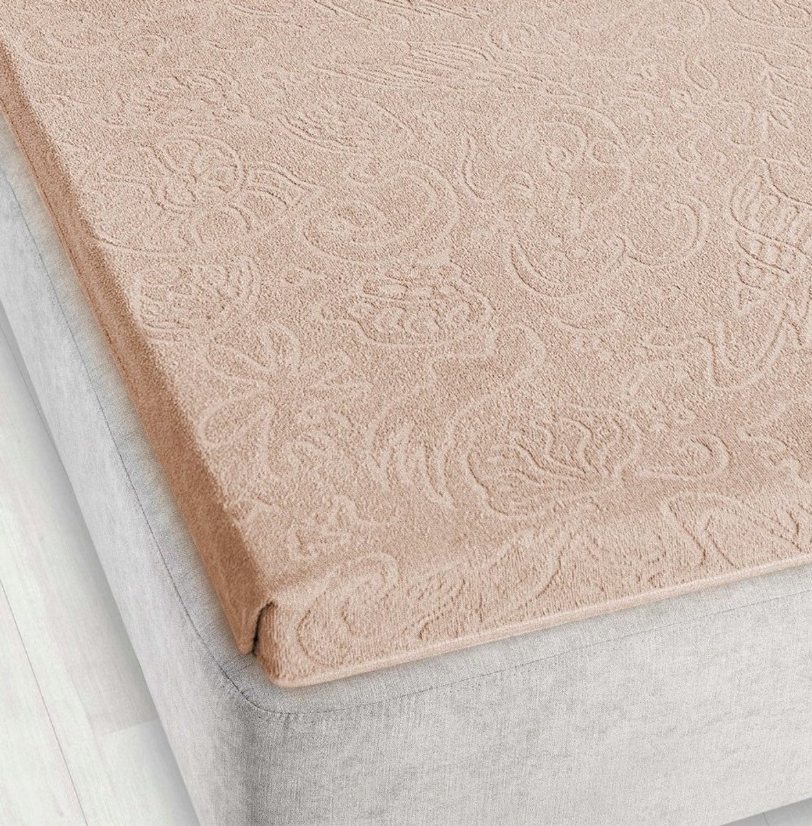 Zwoltex Badstoflakens 175x220cm - 100% Katoen, Beige, Jacquard