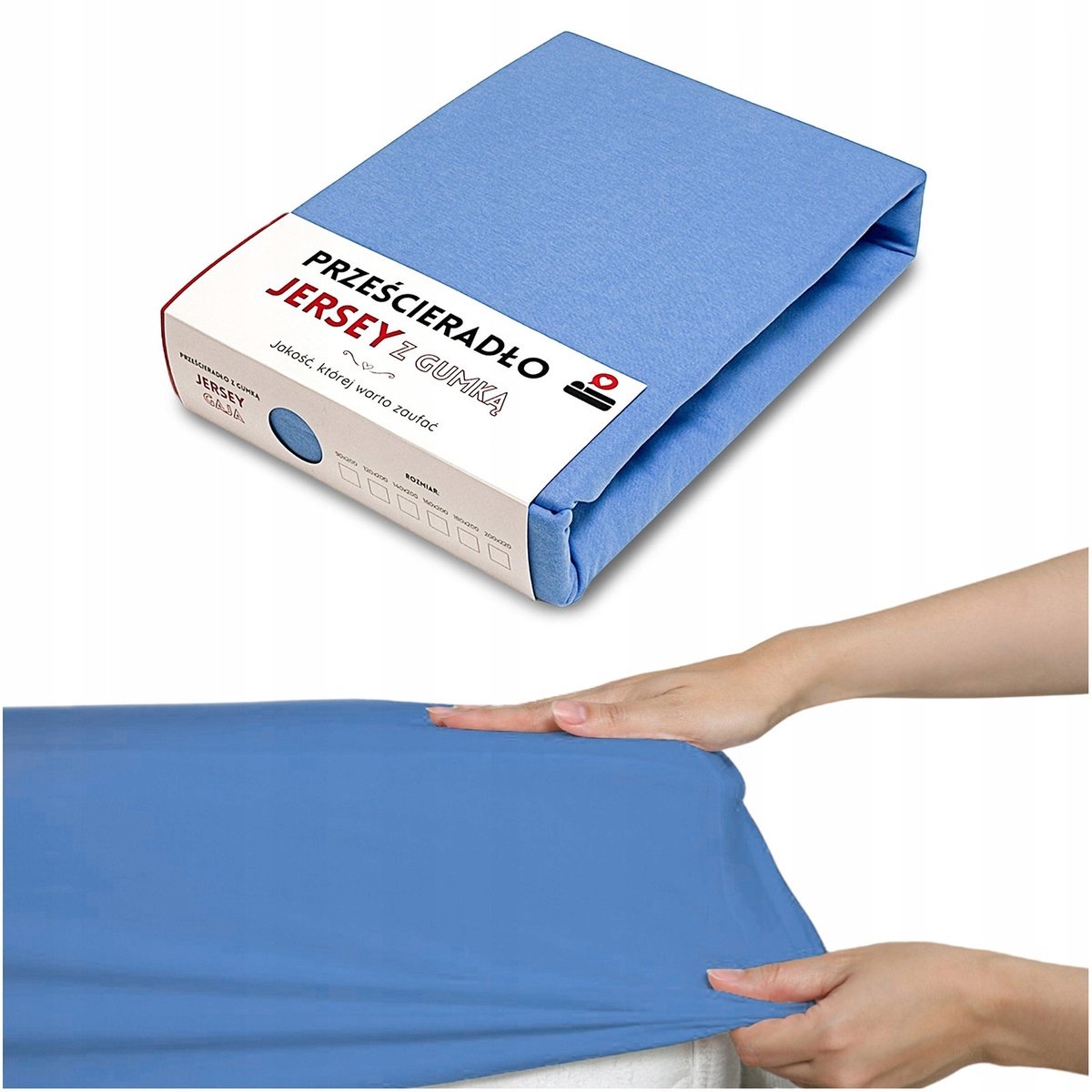 Jersey Hoeslaken 120x200cm Blauw met Elastiek - Gaja