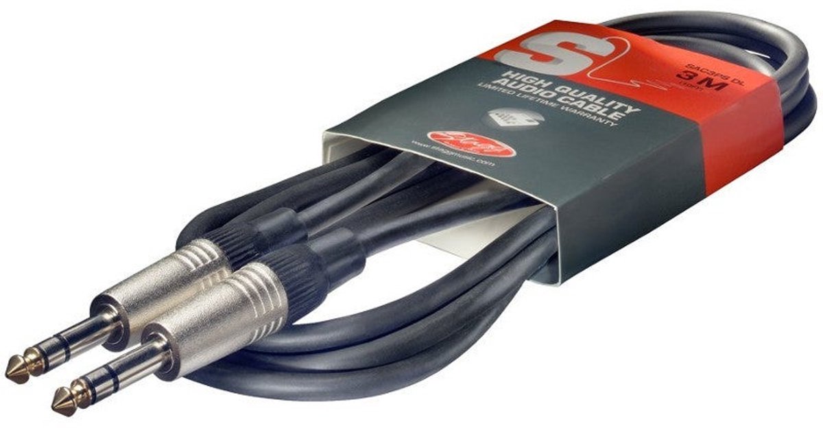 Stagg SAC3PS DL stereokabel jack-jack 3 meter