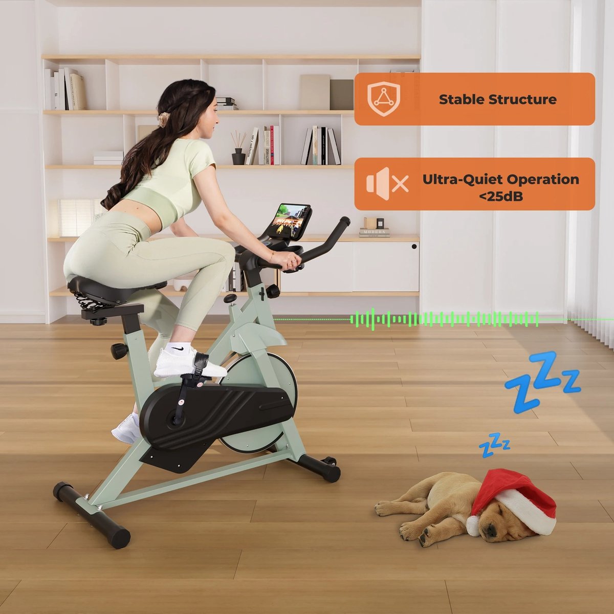 Milova Hometrainer - Fitness fiets - Home trainer - Met - afbeelding 3