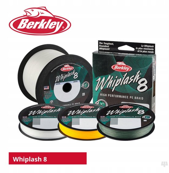 Berkley Whiplash 8X Spleet Geel 150m 0.14mm Vislijn van Berkley — afbeelding 3