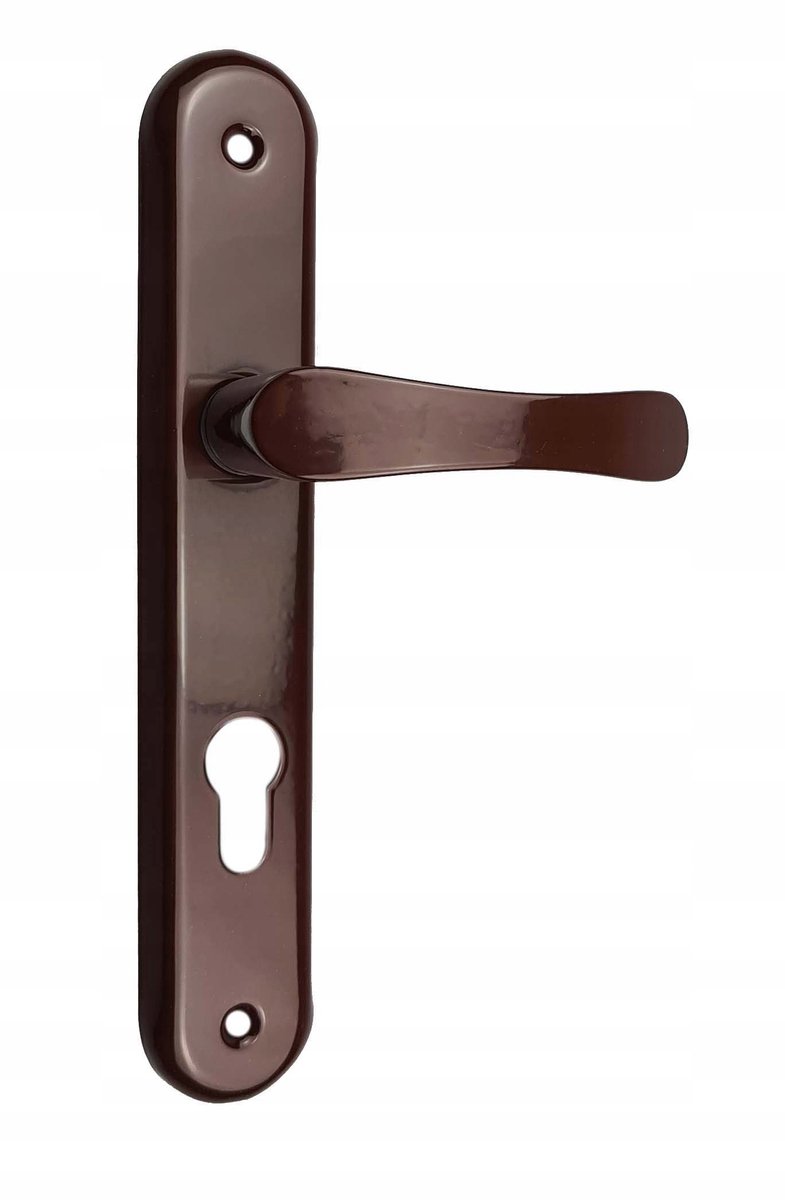 Deurklink Bronzen Rasschild 90mm met Insteekslotgat