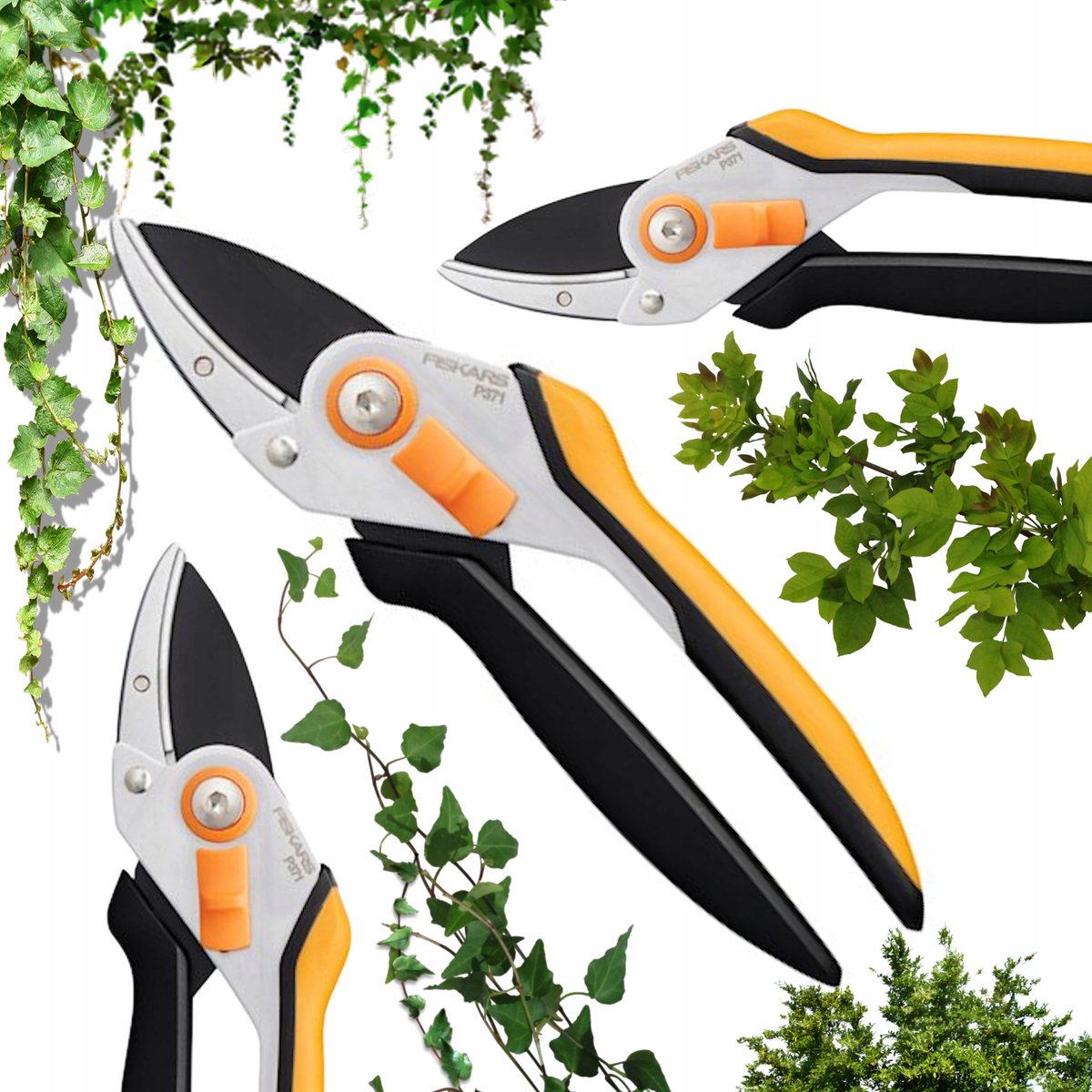 Fiskars P371 Snoeischaar Tuinschaar voor droge takken tot 22 mm