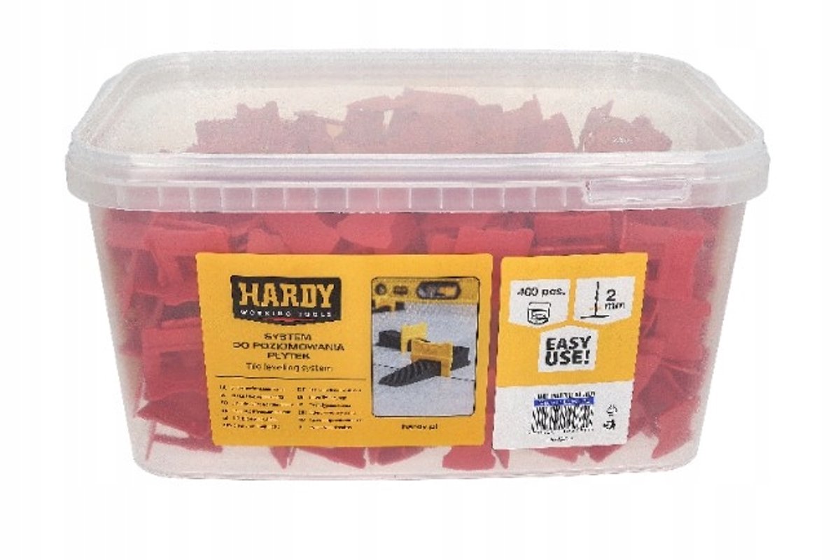 Hardy Tegel Leveling Systeem Clips 2 mm - 400 Stuks