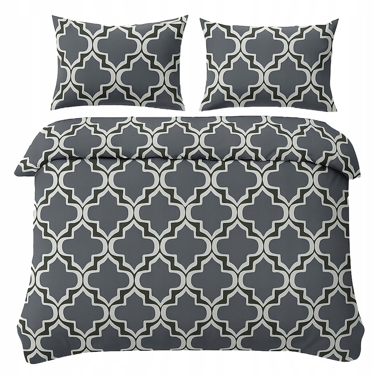 piruu Dekbedovertrek Set 140x200cm Katoen Satijn met Kussensloop 70x80cm Multicolor