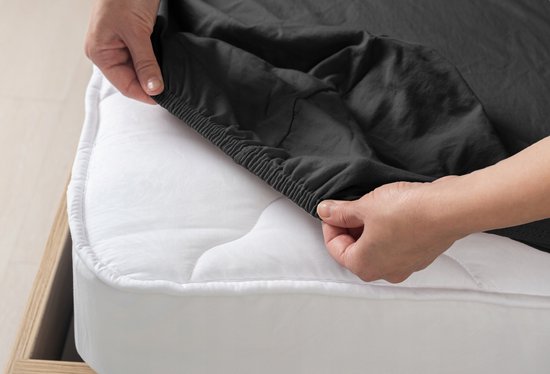 Hoeslaken boxmatras uni katoen | Hoeslaken recht boxmatras | Patricia's