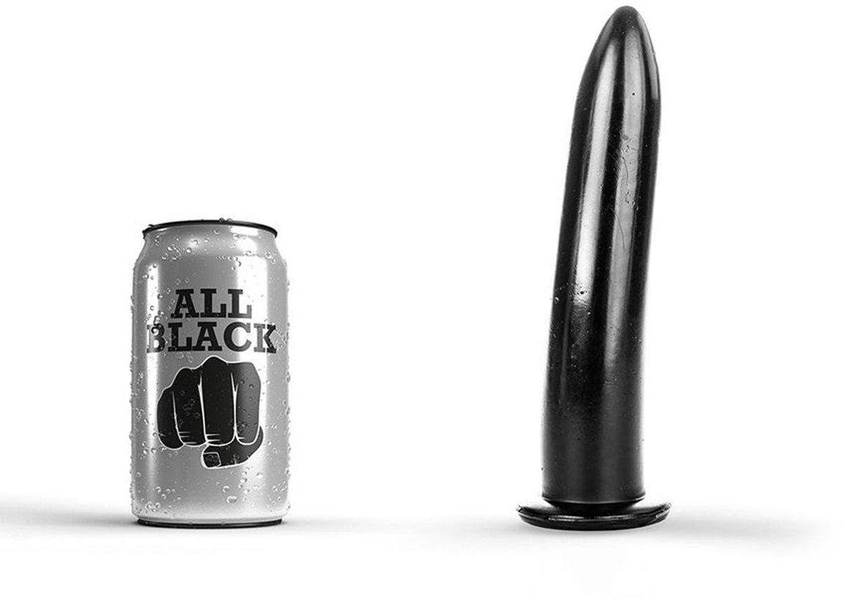 All Black Zwarte anaal dildo