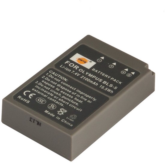 BLS-5 accu Olympus camera 2100mAh lithium-ion batterij hogere capaciteit vervangende batterij