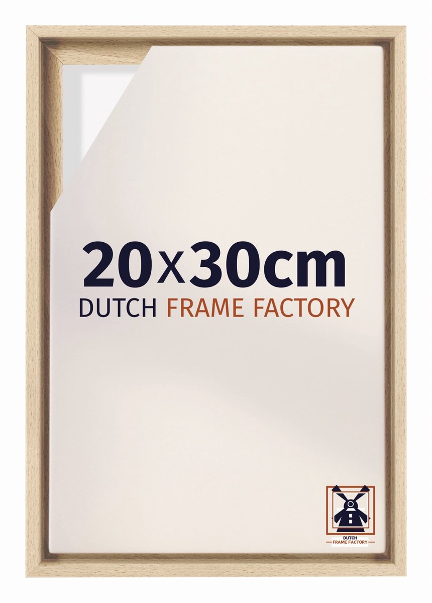 Dutch Frame Factory Baklijst 20x30 cm - Beuken - Geschikt voor Canvasdoek - MDF Baklijst Lausanne
