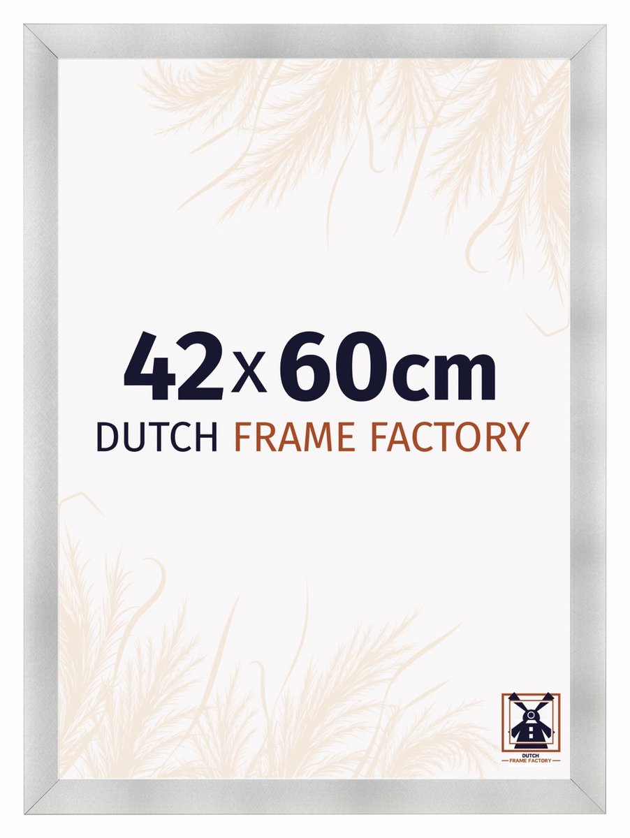 Dutch Frame Factory Fotolijst 42x60 cm - MDF - Aluminium Geborsteld - Praag