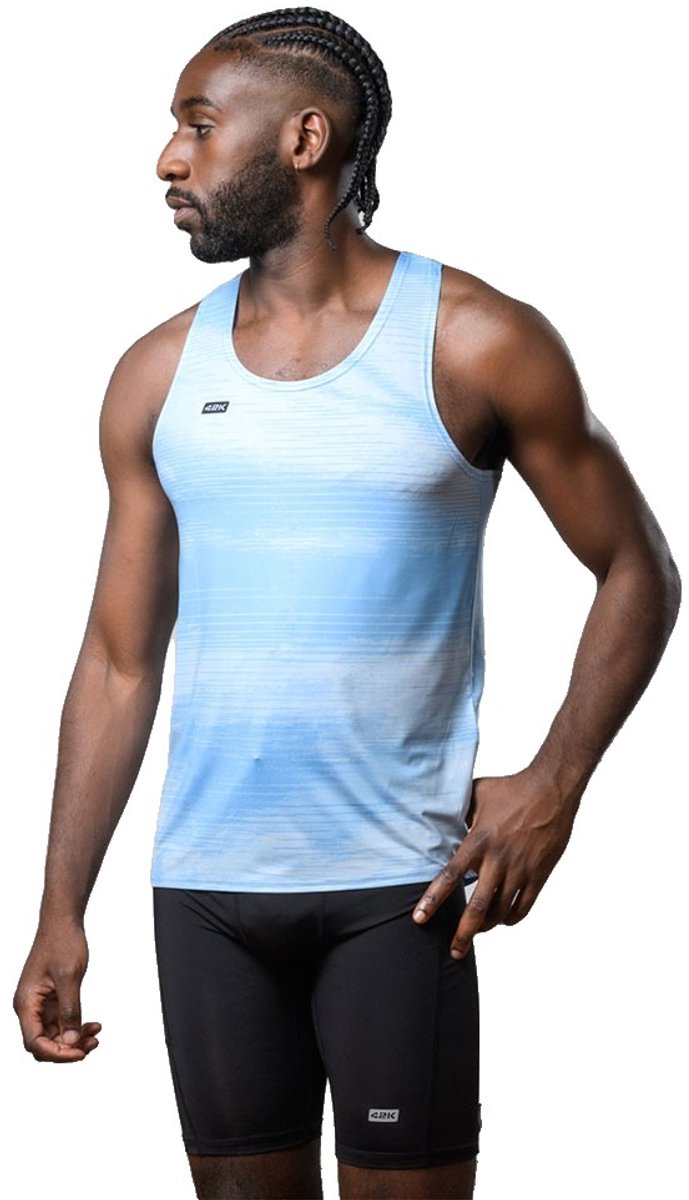 42k Running Apex Mouwloos T-shirt Blauw L