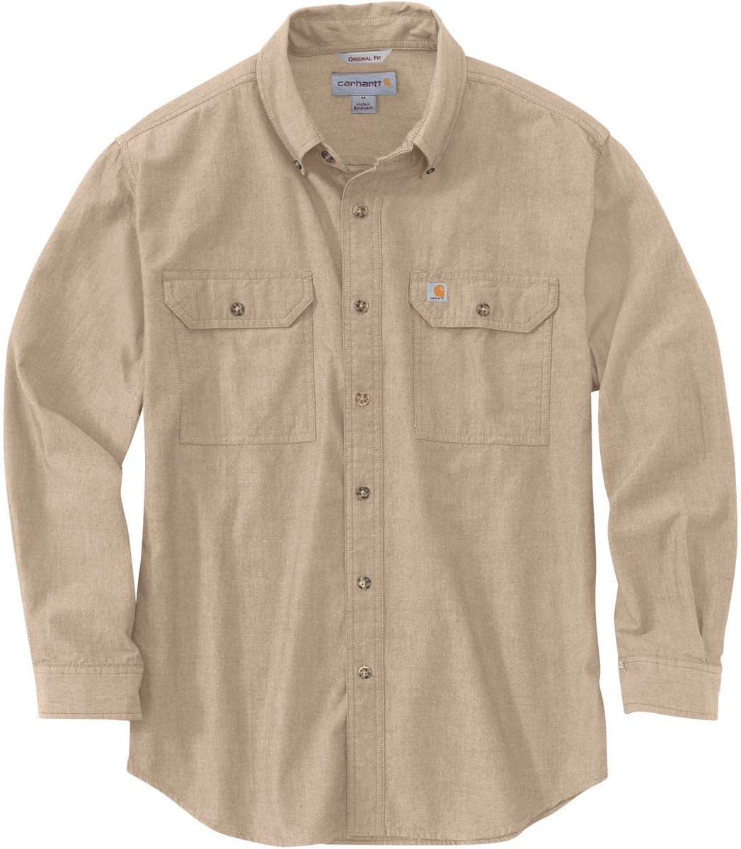 Carhartt Loose Fit Shirt Met Lange Mouwen XL Beige